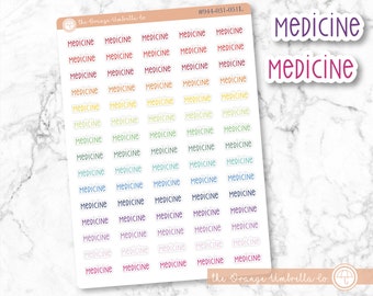 Medicine Script Planner Stickers and Labels | F3  | / 944-031-051L-WH