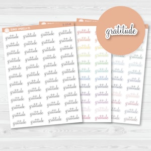 Gratitude Script Planner Stickers | F4  |  S-115