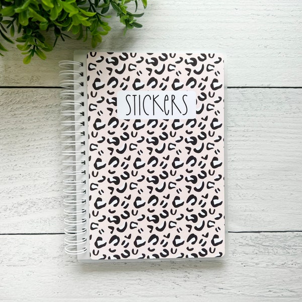 Animal Print Reusable Planner Sticker Storage Album | Album10