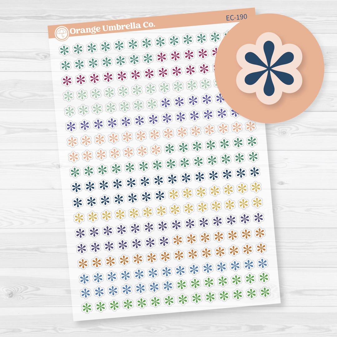CLEARANCE | Asterisks Erin Condren 2025-2026 Colors Planner Stickers ...