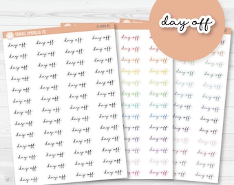 Day Off Script Planner Stickers and Labels | F5 | S-499