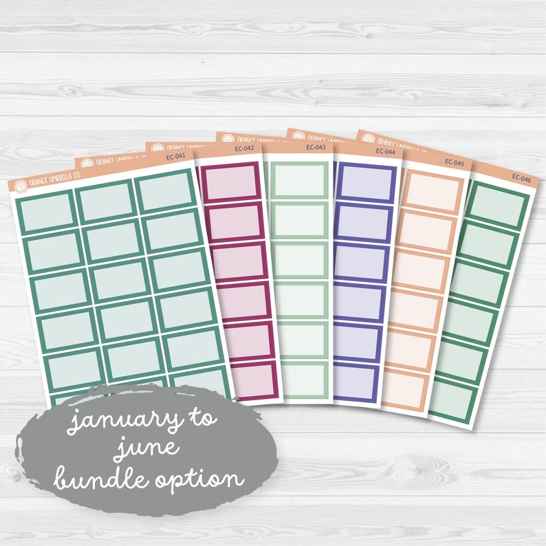 CLEARANCE | Half Box Label Planner Stickers | Erin Condren Evolve ...