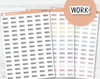 Work Script Planner Stickers | F3  |  S-575