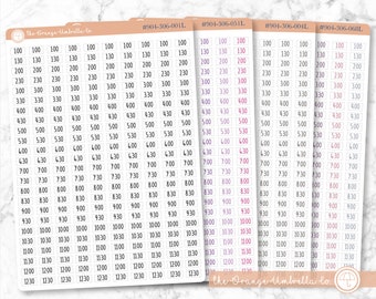 Hourly Planner Stickers Etsy