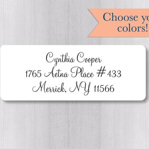 Wedding Invitation Return Address Labels, Wedding Invitation Return Address Stickers (#320-WH)