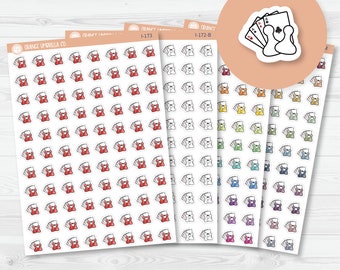 Game Night Icon Planner Stickers | I-172