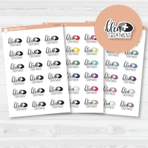 Pet Flea Treatment/Meds Icon Script Planner Stickers | E-044