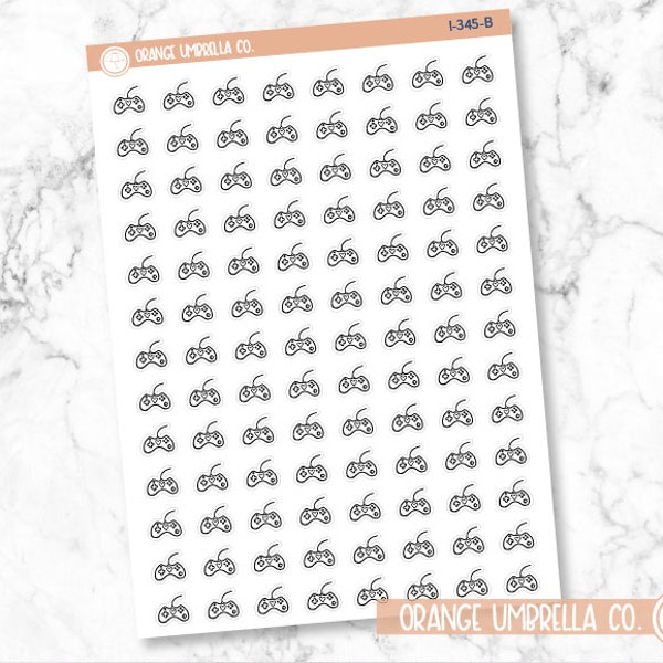 Gaming Handset Doodle Icon Planner Stickers | I-345-B