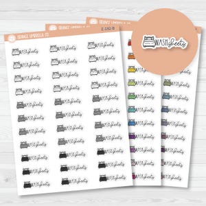 Wash Sheets Icon Script Planner Stickers | FC12 | E-192