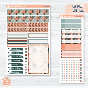 CLEARANCE | Fall Autumn Stickers | A5 Compact Vertical Planner Kit Stickers for Erin Condren | Fall Farmer&#39;s Market | 340-081