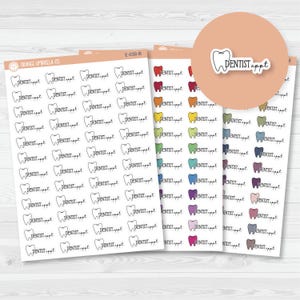 Dentist Appointment Icon Script Planner Stickers | FC11 | E-038