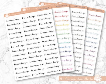 CLEARANCE | Brain Dump Script Planner Stickers | F5  |  904-235-001L-WH