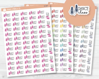 Dance Class Icon Script Planner Stickers | FC11 | E-007