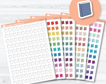 Hand Doodled Book Reading Icons | Planner Stickers | I-396