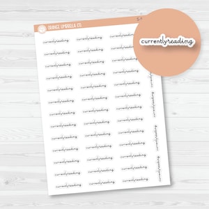 Autocollants pour agenda Hobonichi Cousin Script (Lecture en cours) | F16 | S-549-B