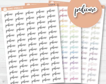 Pedicure Script Planner Stickers | F2  | S-929