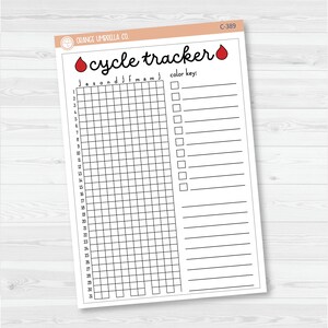 Suivi de cycle en pixels | Tableau de bord pleine page avec début en janvier ou juillet | Stickers décoratifs pour agenda, formats A5 et 7x9 | C-388-389 July start A5