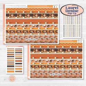 Fall Leaves Autumn Kit | Laurel Denise Pop-Up Planner Kit Stickers | All Fall Down | KIT-403-RA