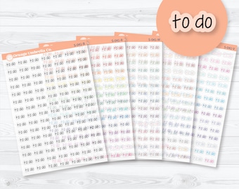To Do Clear Matte Planner Stickers | Jen Plans Script Planner Stickers | S-041-CM