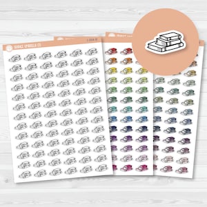 Book Stack Icon Planner Stickers | I-394