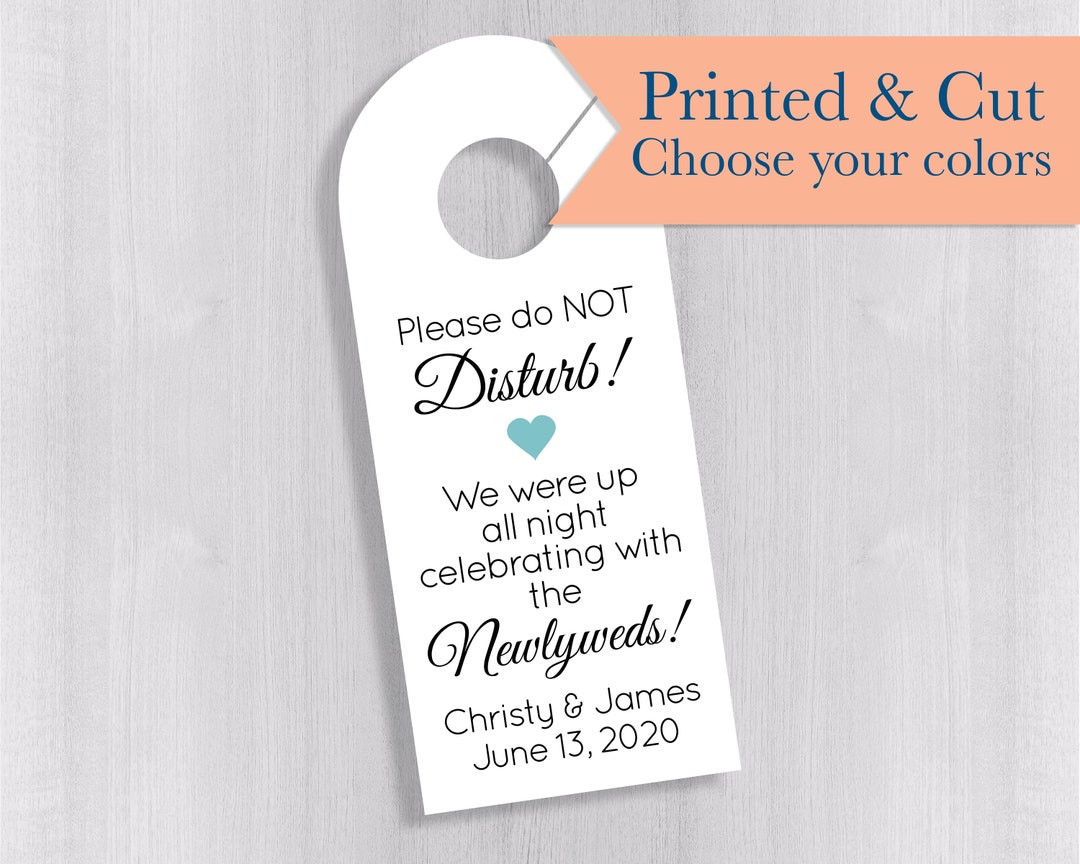 Wedding Door Hanger Custom Hotel Door Hangers Destination Etsy