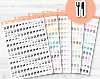 Fork and Knife Icon Planner Stickers | Meal & Dinner Planner Stickers | I-023