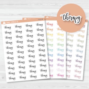 Therapy Script Planner Stickers and Labels | F2 | T-212