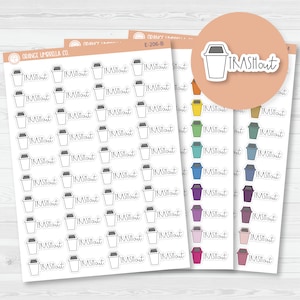 Trash Out Icon Script Planner Stickers | FC12 | E-206