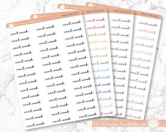 CLEARANCE | Next Week Script Planner Stickers and Labels | F5 | S-150