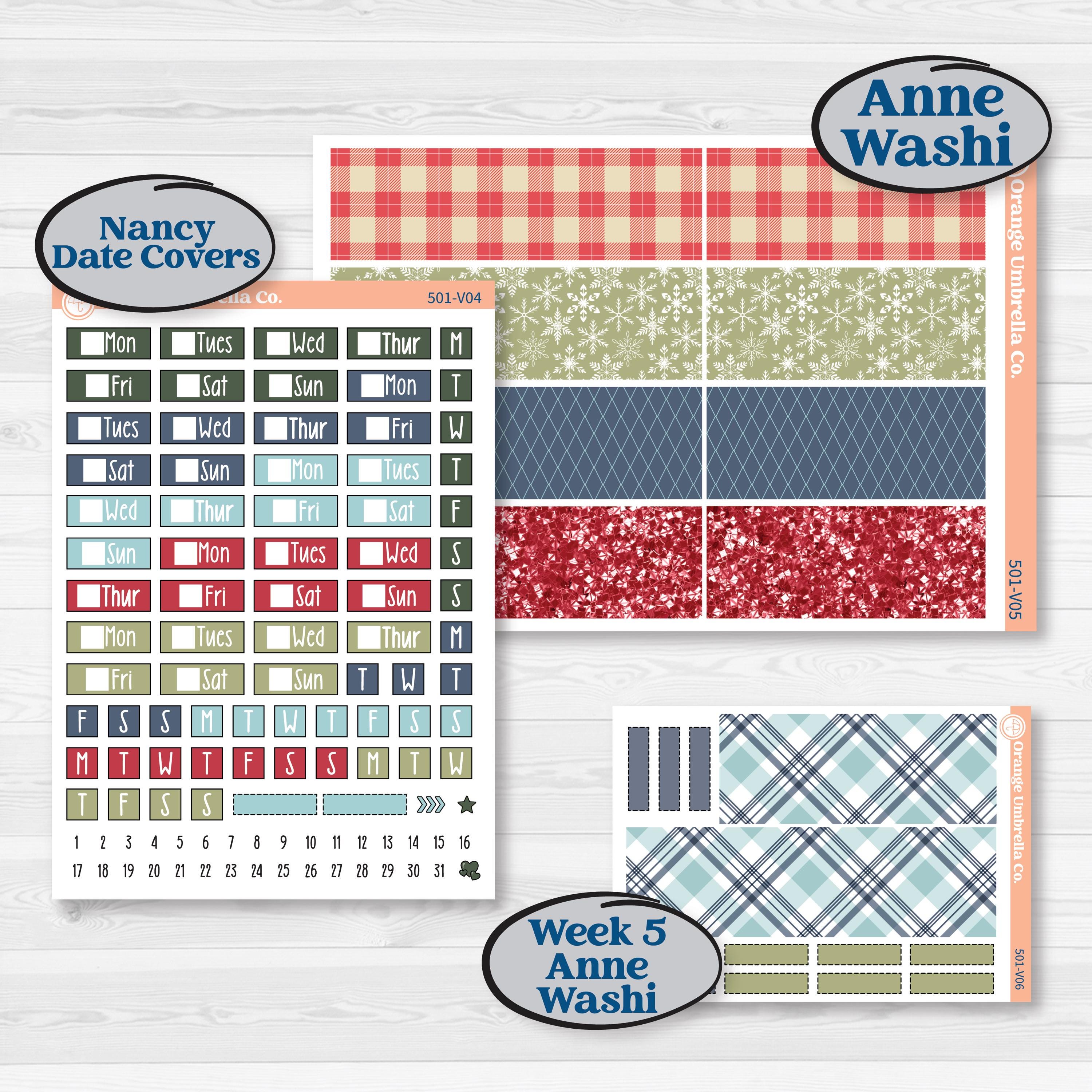 Winter Snowflake Kit | Laurel Denise Nancy Large & Anne Large Planner ...