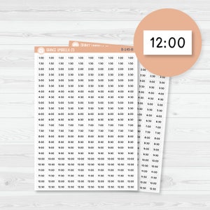 Time - 30 Minute/Half Hour Script Planner Stickers | F16 Script | B-145-B