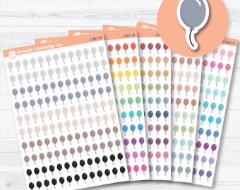 Mini Balloons Icon Planner Stickers | I-007