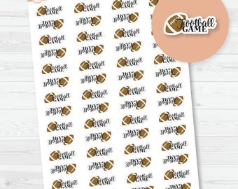 CLEARANCE | Football Game Icon Script Planner Stickers | E-003