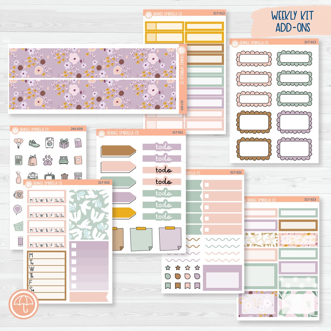 Spring Bird Kit Weekly Add-on Planner Kit Stickers Flying High 317-012 ...