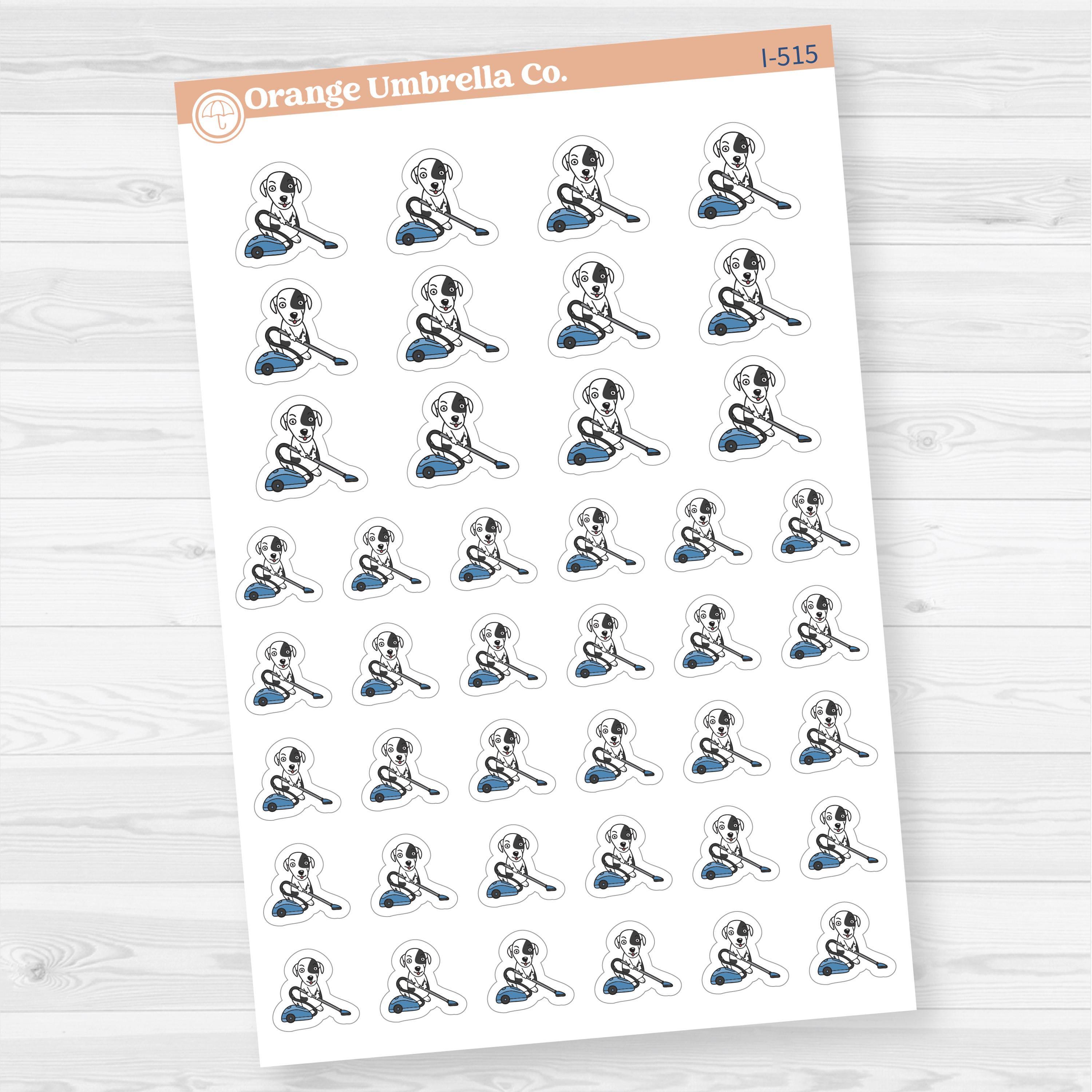 Stelle Sticker Css Stella Vacuum Chore Icons Planner Stickers | I-515 - Etsy
