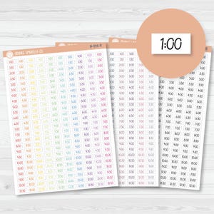 Time - 30 Minute/Half Hour Script Planner Stickers | FC12 | B-096