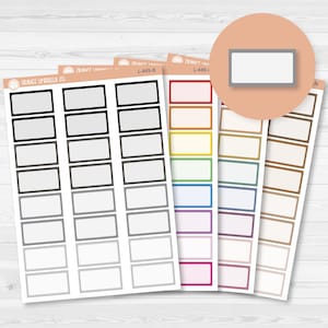 Hobonichi Half Box Basic Planner Stickers | L-449