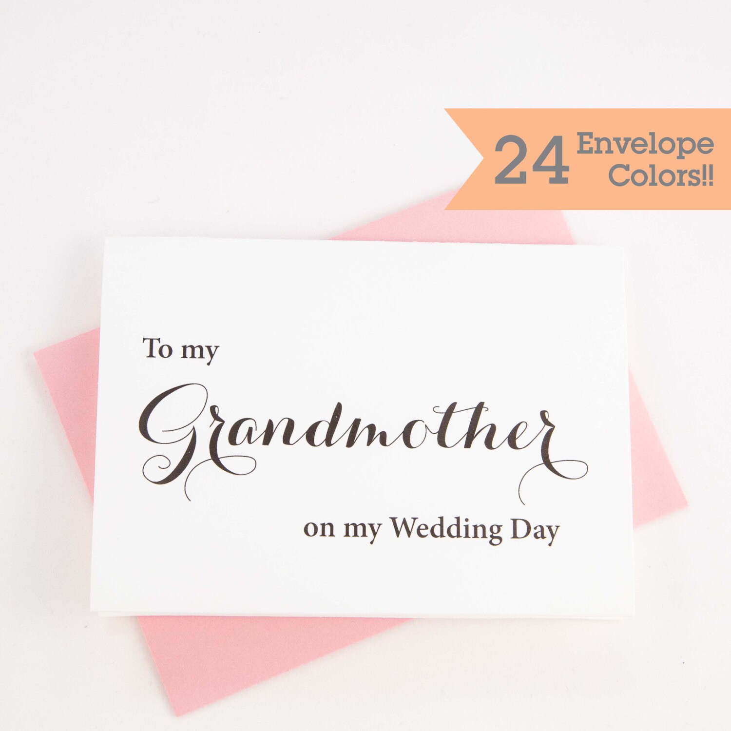 To My Grandmother on Wedding Day Card on My Wedding Day - Etsy