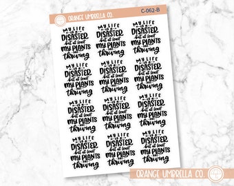 Thriving Plants Quote Planner Stickers | C-062