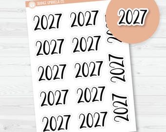 Autocollants pour agenda mensuel 2027 | Police F2 | B-718-B