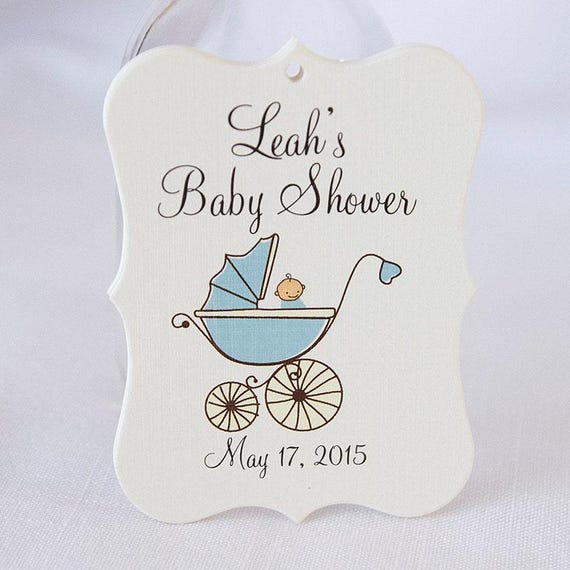 Baby Shower Tags, Baby Boy Shower Tags, Baby Boy Favor Tags, Baby Shower Favor Tags  (EC-033)