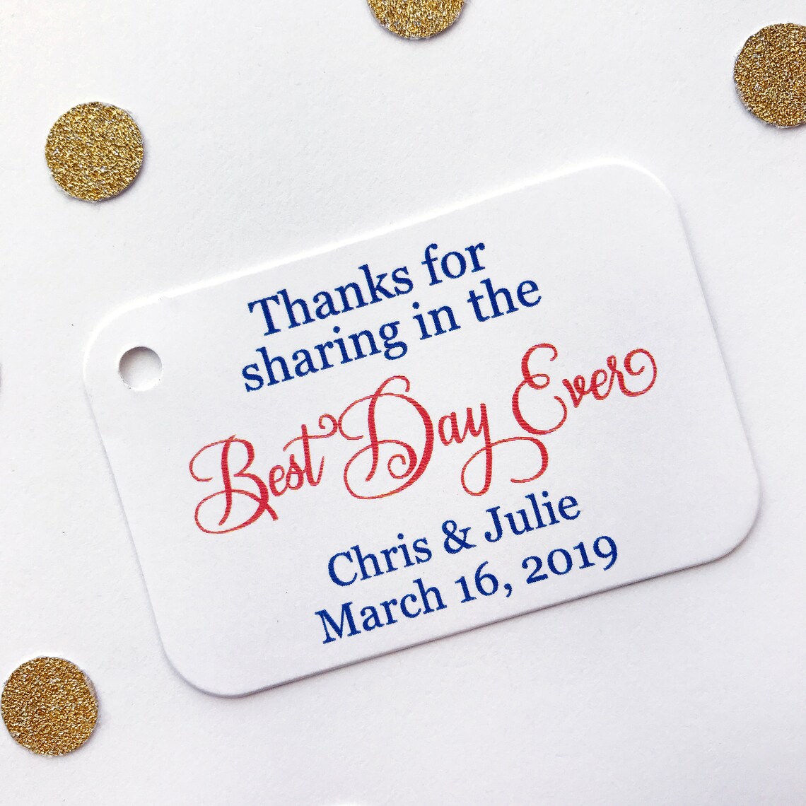 Best Day Ever Tags Wedding Favor Tags Small Wedding Favor Etsy