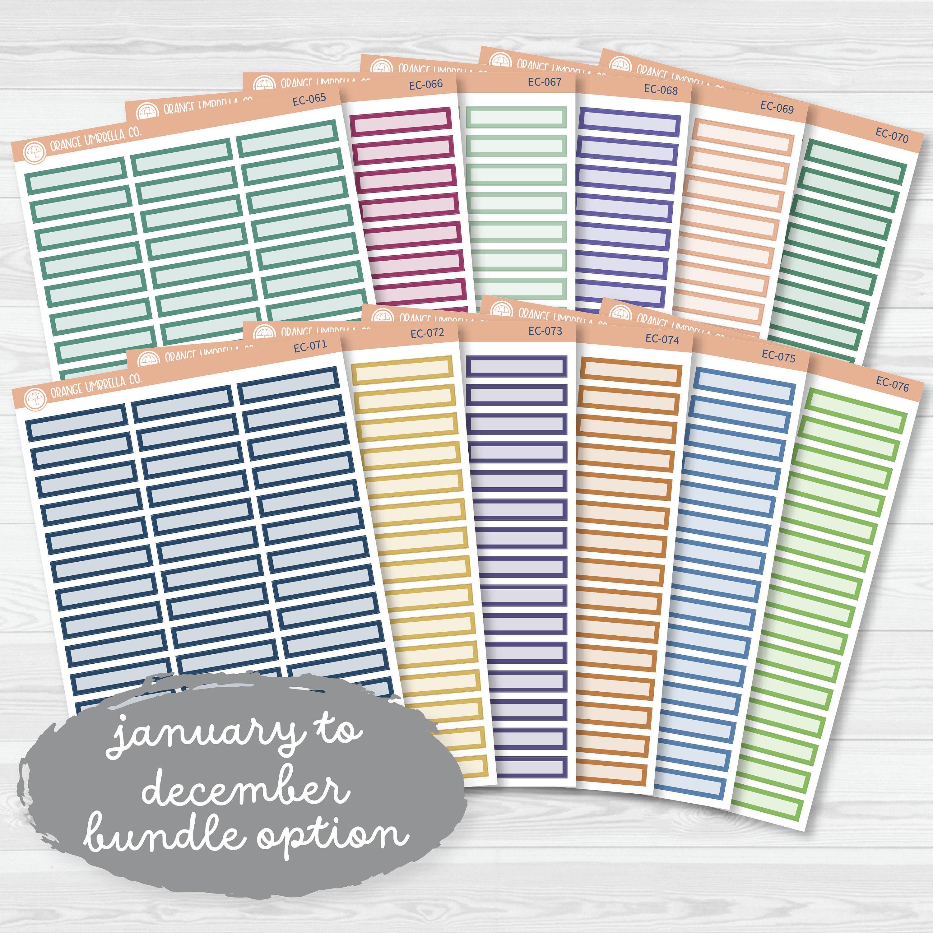 CLEARANCE | Skinny Label Planner Appointment Stickers | for Erin ...