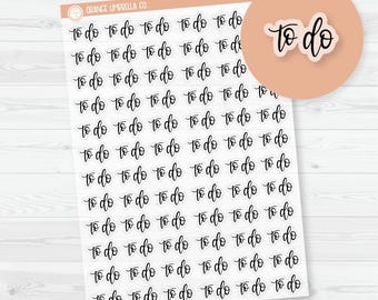 To Do Script Planner Stickers and Labels | F7 Clear Matte | S-047-BCM