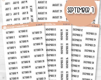 Dates of the Month Planner Stickers and Labels | F8 | B-393-398-B