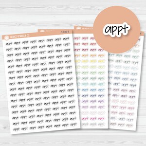Appt Jen Plans Script Planner Stickers | FJP  | T-030