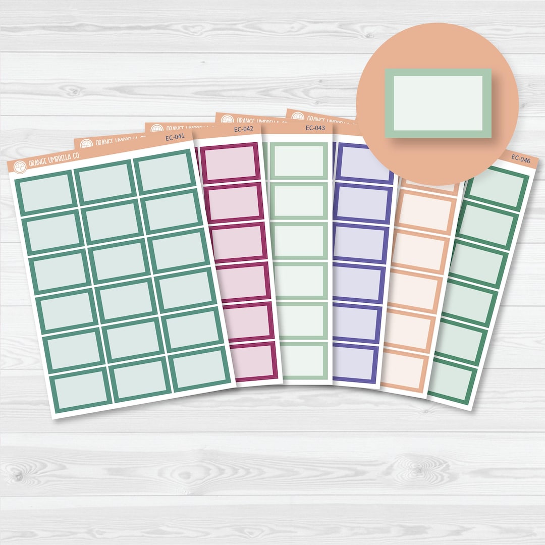 CLEARANCE | Half Box Label Planner Stickers | Erin Condren Evolve ...