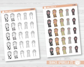 Cat Paw Deco Planner Stickers | C-288