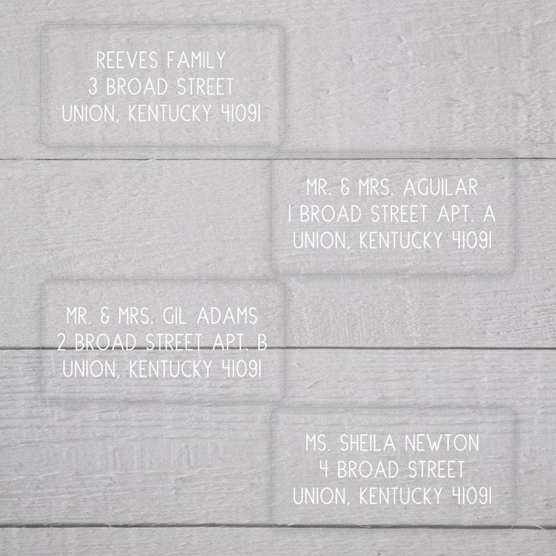 #659-MT-C Deliver To Address Stickers Custom Wedding Address Labels To: Wedding Address labels