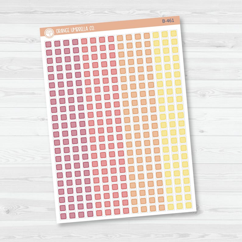 Single Individual Checkbox Planner Stickers, Square Check Box Labels ...